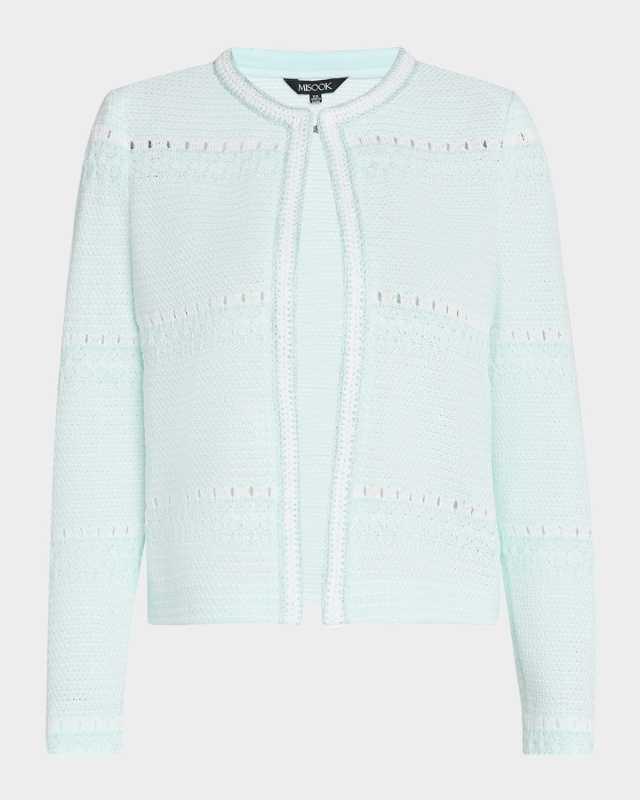 Modern-Fit Tweed Knit Jacket